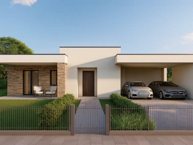 VILLA TRICAMERE SU UNICO LIVELLO – eleganza contemporanea in bioedilizia! Azzano Decimo